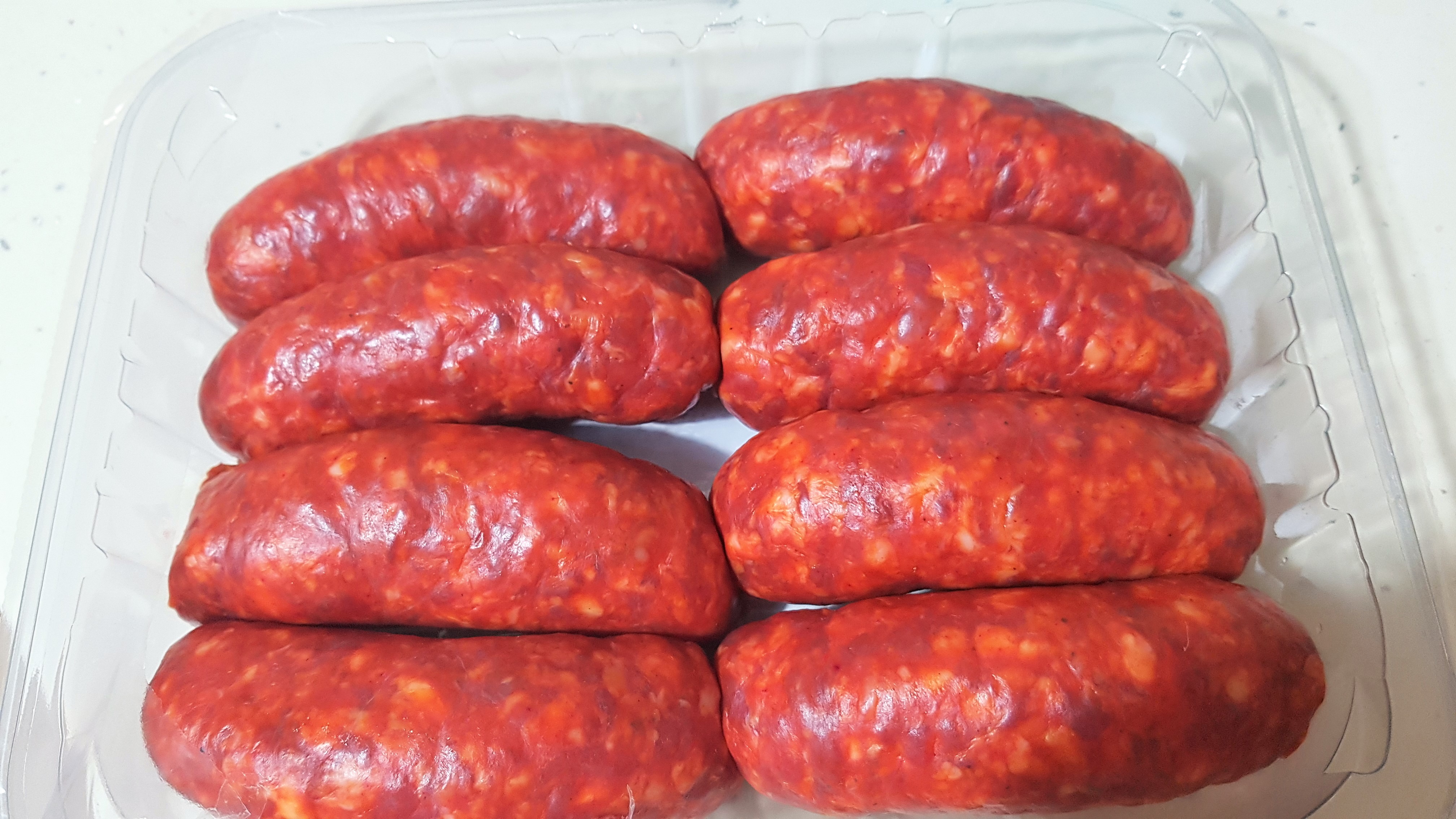 Spanac verde cu chorizo proaspat