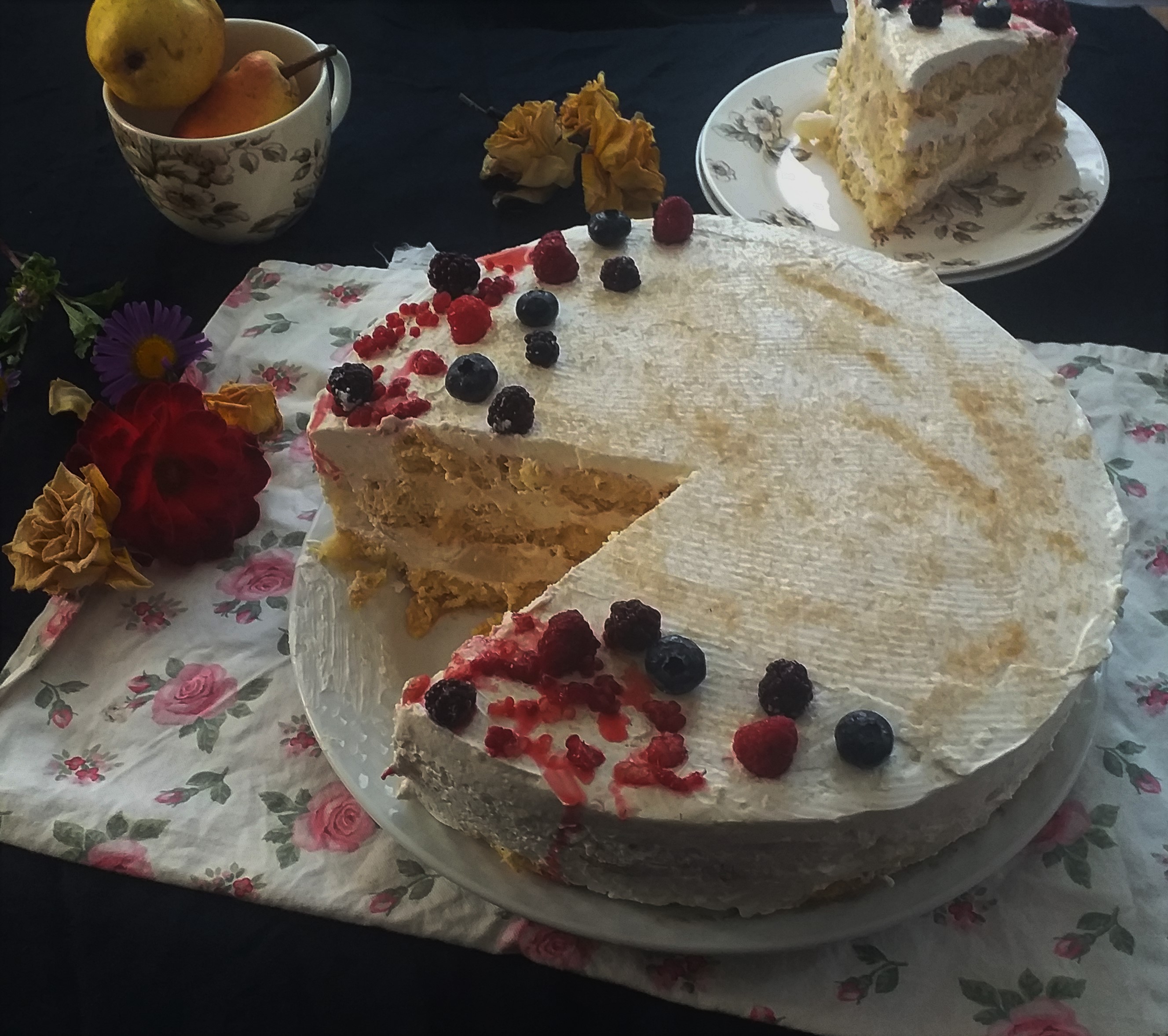 Desert tort cu pere si mascarpone