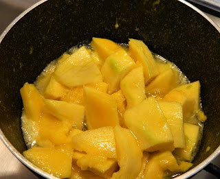 Desert inghetata de mango si vanilie