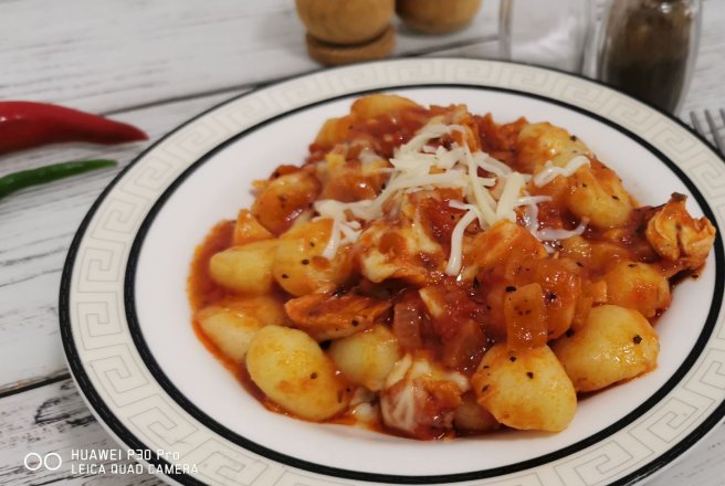 Gnocchi cu piept de pui