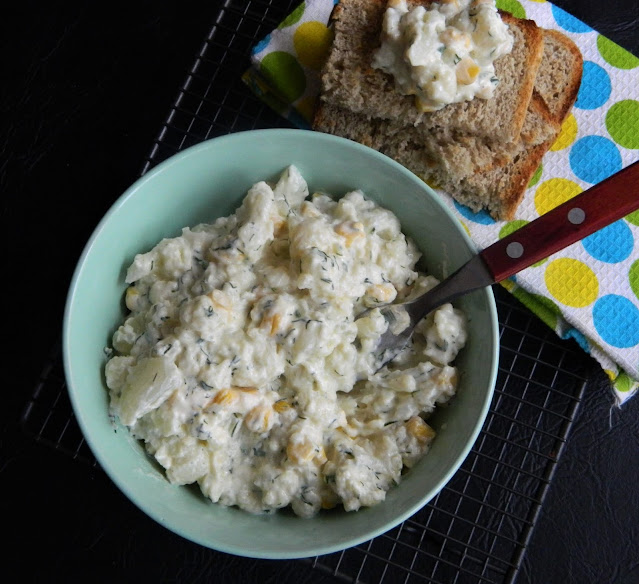 Salata de conopida cu porumb