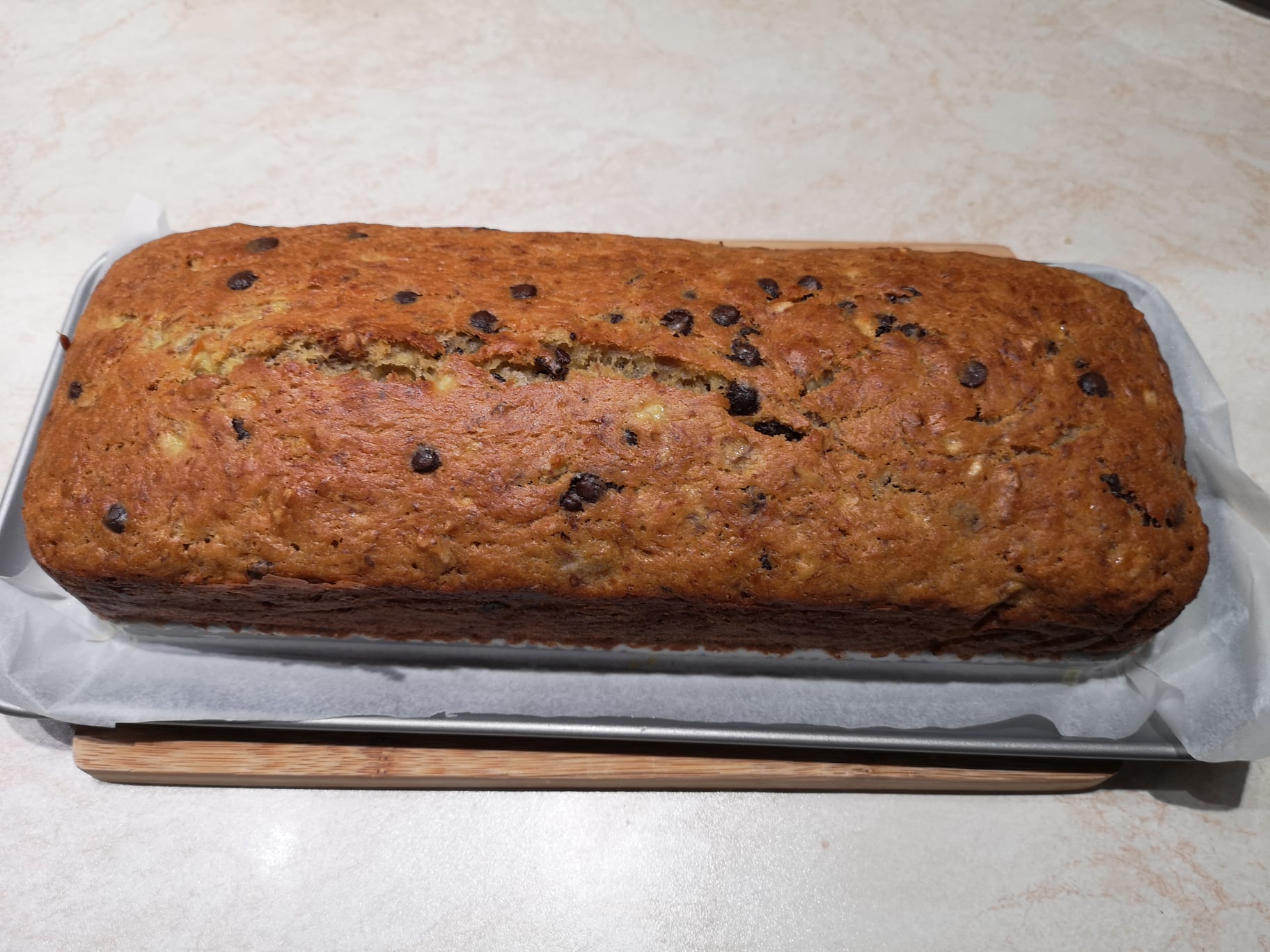 Desert banana bread cu nuci si ciocolata