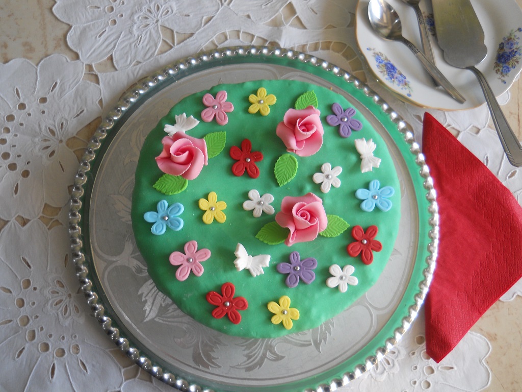 Desert tort Pajistea cu flori - 5 ani de bucataras