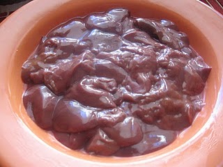 Chicken liver with onion