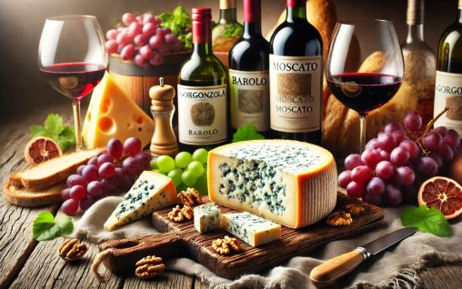 Asocierea brânzei Gorgonzola cu vinurile Italiene