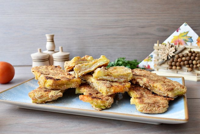 Cordon bleu cu dovlecei la cuptor