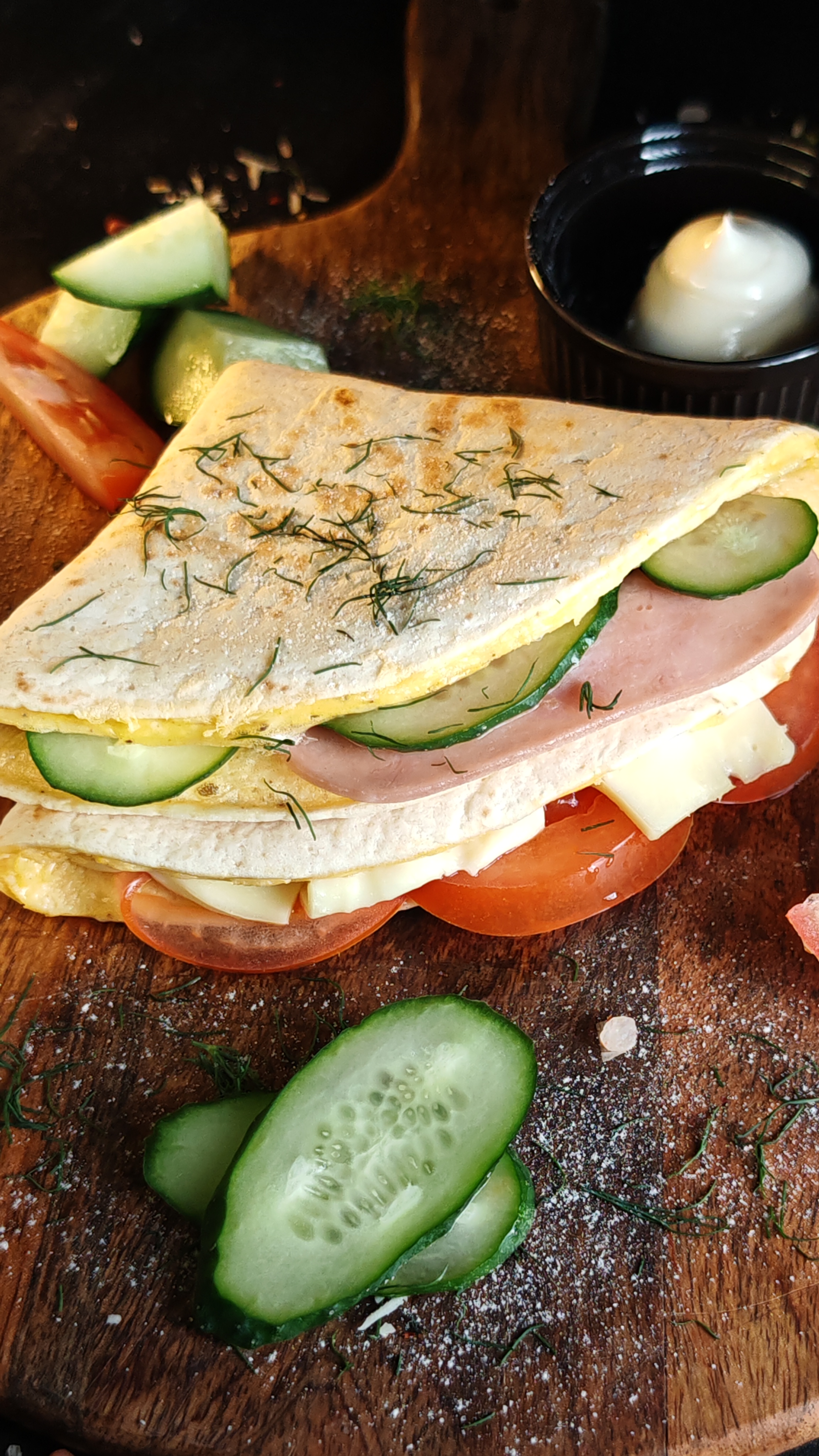 Mic dejun buzunar - Rețeta rapidă și gustoasă