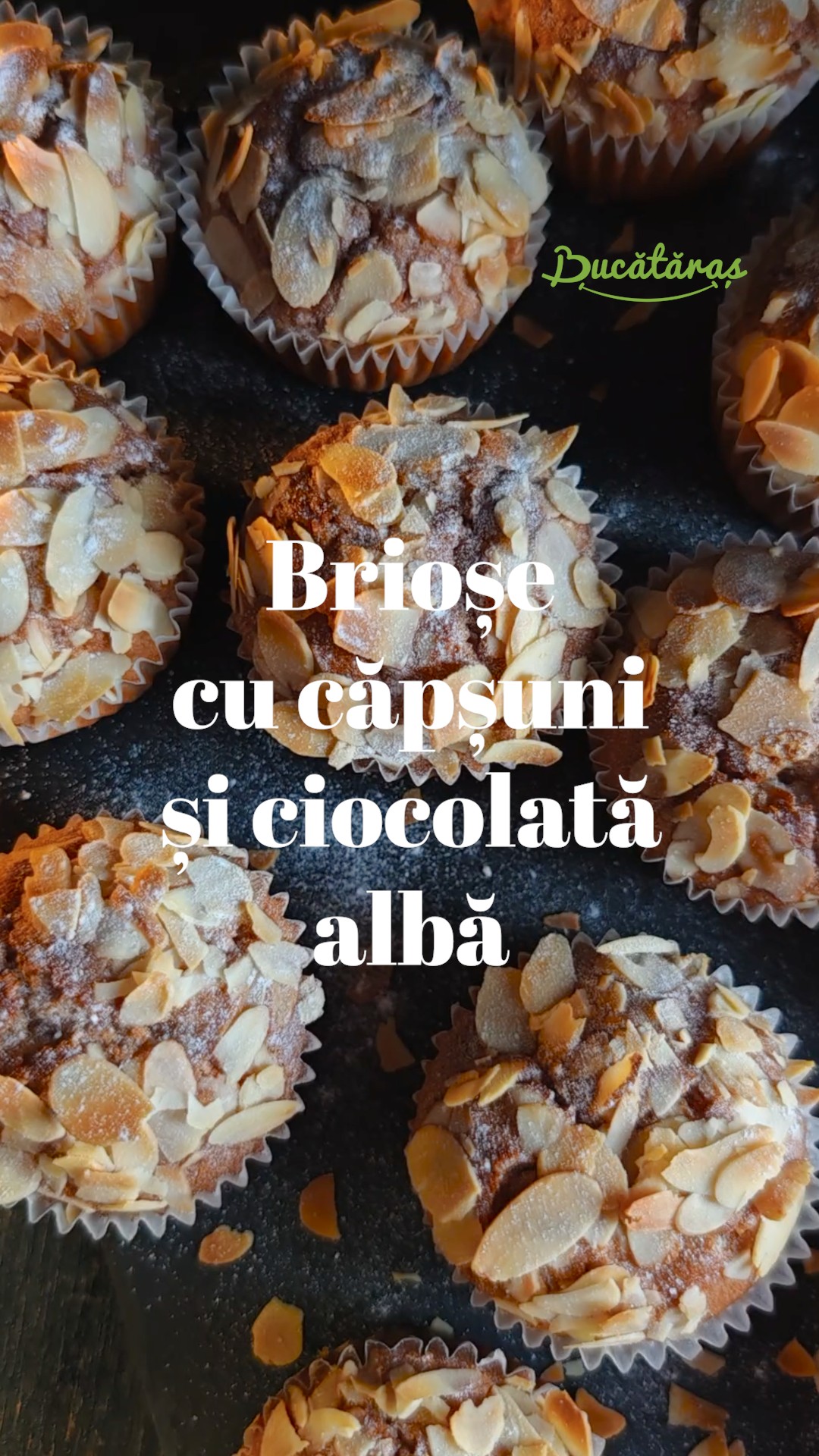 Brioșe cu căpșuni și ciocolată albă - Delicioase și ușor de făcut