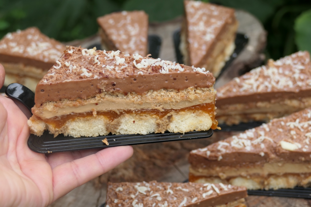 Prajitura cu ness si jeleu de caise - Reteta aromata si delicioasa