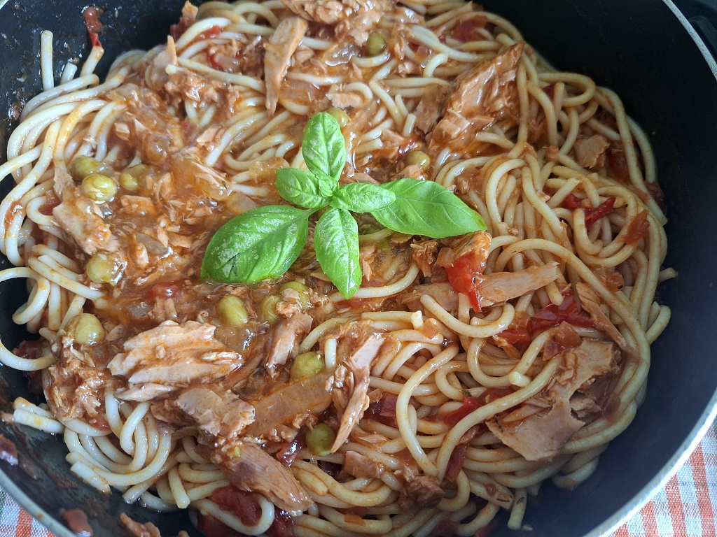 Spaghete cu ton