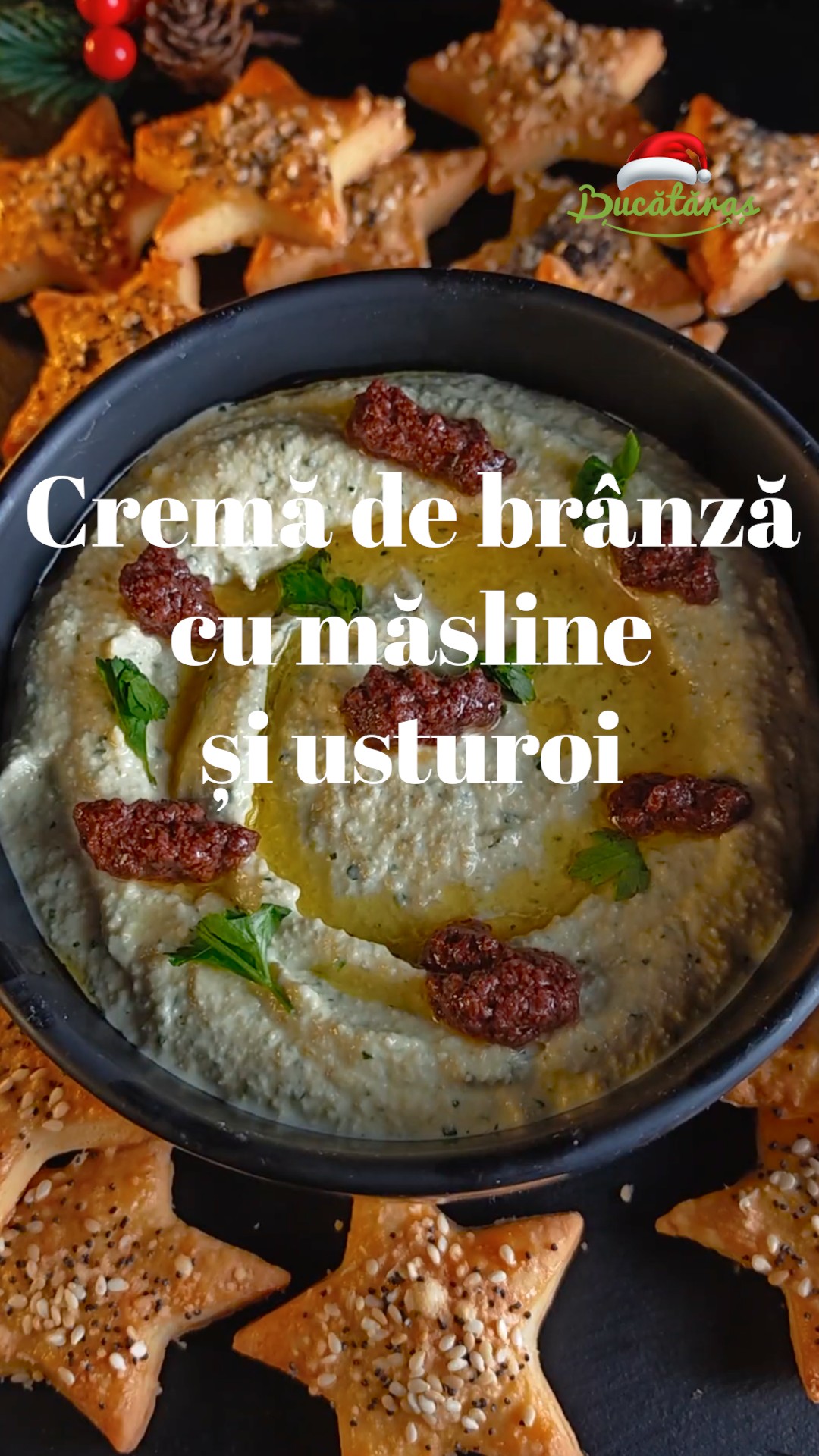 Cremă de brânză cu măsline și usturoi - Rețeta de aperitiv rapid și savuros