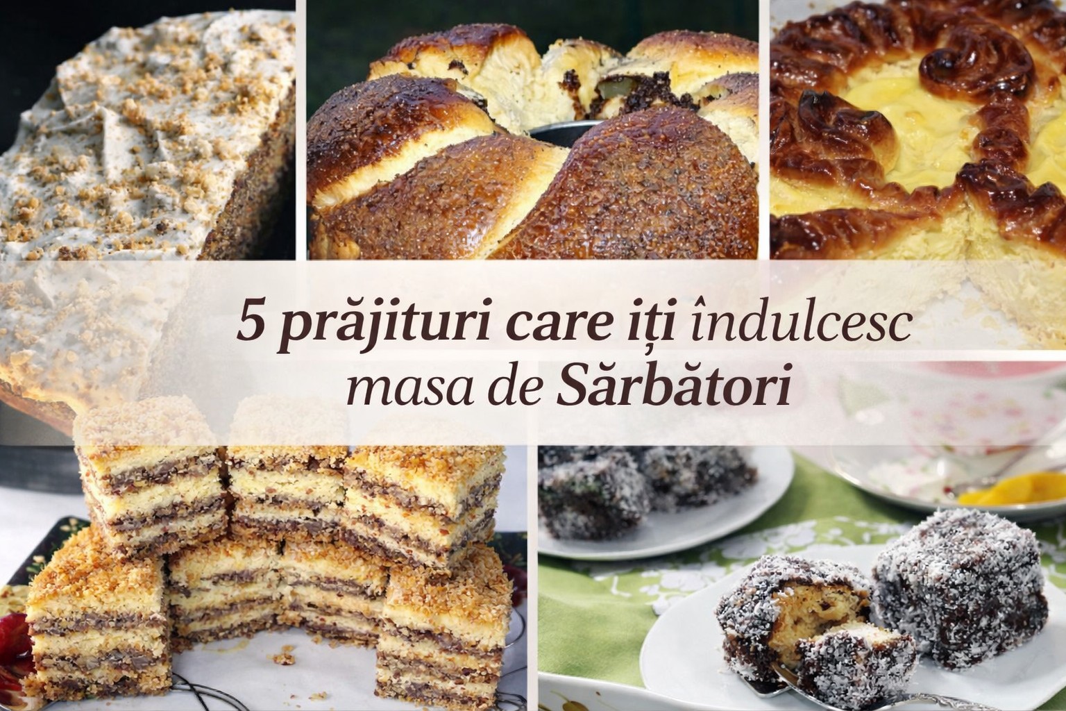 5 deserturi care îți îndulcesc masa de Paște